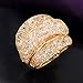 Mytys Mesh Crystal Net Cubic Zirconia Cooktail Ring 18k Rose Gold (9)
