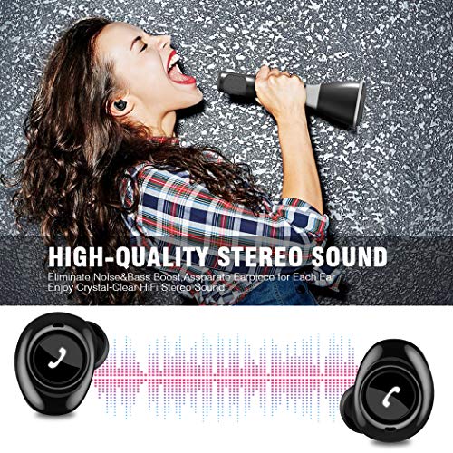 image for Bluetooth Headphones, Besiva Wireless Headphones Bluetooth 5.0 Earbuds