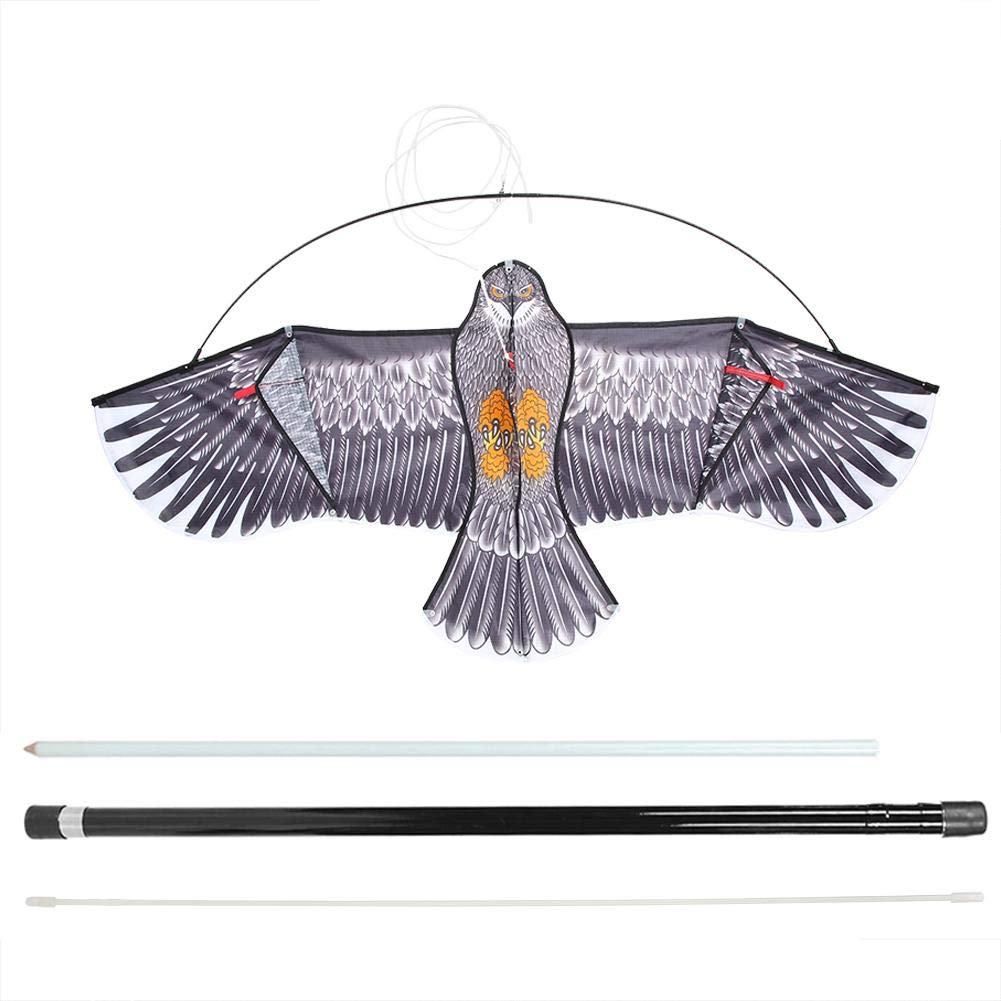 Mumusuki Bird Repellent Black Bird Repeller,7m Bird Pest Scarer Repeller Kite Bird Repeller Kite for Outdoor Backyard Lawn Farm Garden Crops Protecting