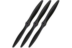 XOAR PJG 9x5 RC Airplane Propeller 9 Inch 2 Blade Nylon Prop for Fixed-Wing RC Planes (Pack of 3)