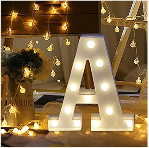 sunnymi Alphabet LED Brief Lichter leuchten weiße