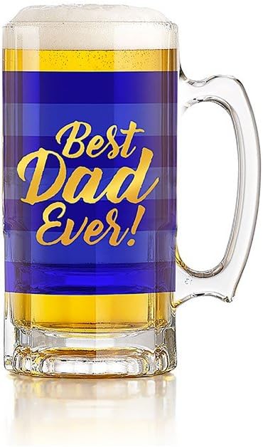 Best Dad Ever Glass Tankard - Boxed
