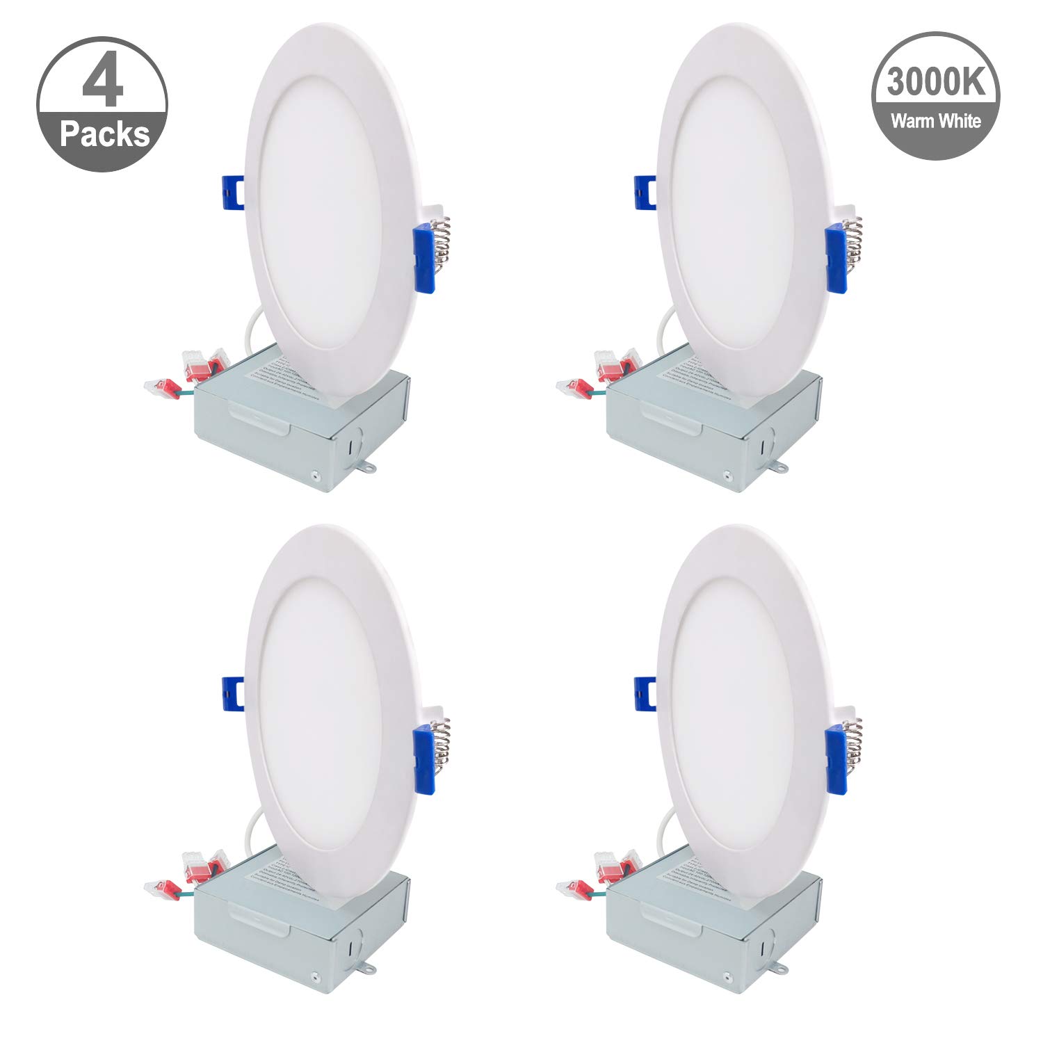Best Recessed Lighting Dimmable 3′ 10 Pack