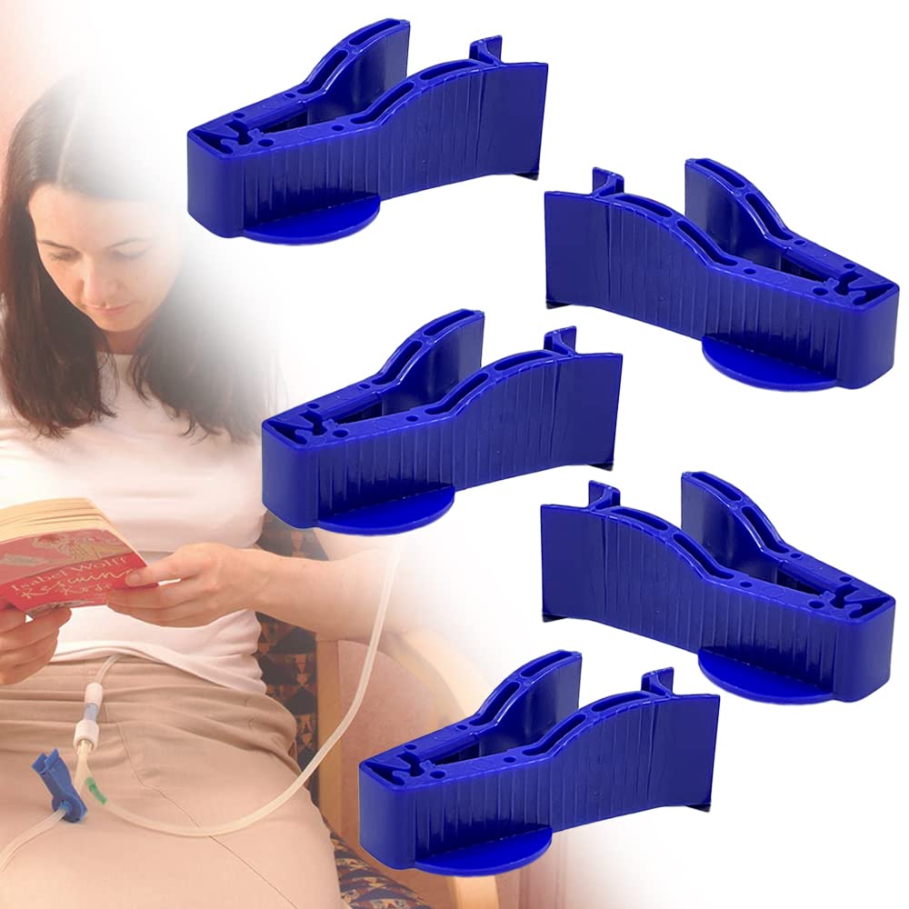 Peritoneal Flow Control Clips for PD Diabetic Patient Supplies, Disposable, 2.5"Lx0.5"W, 5 Pcs