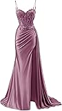 INEWER Plus Size Lace Appliques Prom Dresses Ball