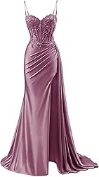 INEWER Plus Size Lace Appliques Prom Dresses Ball