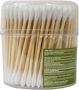 Pretty Quest 200 Cotton Buds Bamboo Stem Brand New view 2