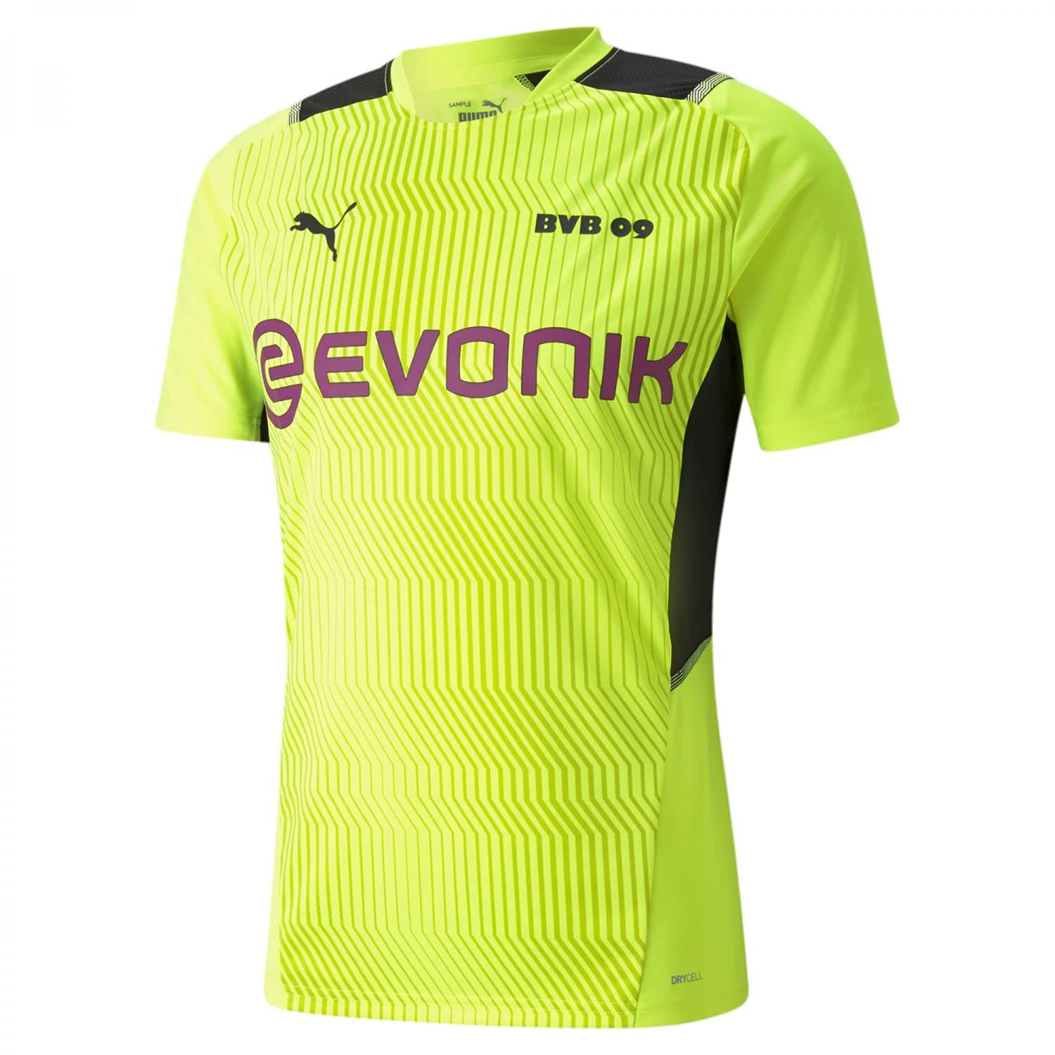 Puma Men's Borussia Dortmund 2021/22 Season Trainning, Jersey, Safety Yellow Black, XL