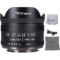 Amazon.com : 7artisans 7.5mm F2.8 II Fisheye Lens APS-C 190° Ultra 