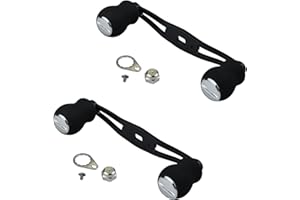Bntyok 2 Pcs Fishing Reel Handle, Replacement Fishing Baitcast Reel Handle Rocker with EVA Grip for Abu Garcia Daiwa Baitcasting Reel