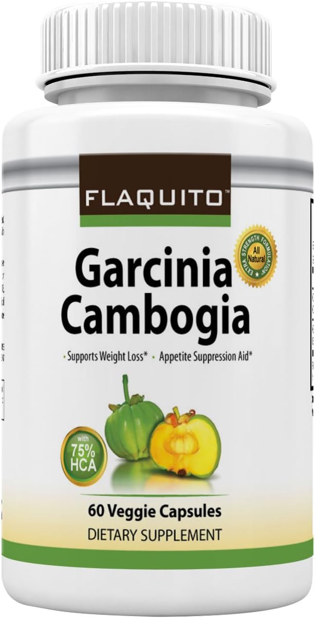 75% HCA EXTREME Garcinia Cambogia Pure Extract Highest Potency 60 Caps Fast Action Diet Pills 3 Pack Fat Burner, Carb Blocker + Appetite Suppressant for Weight Loss by Flaquito