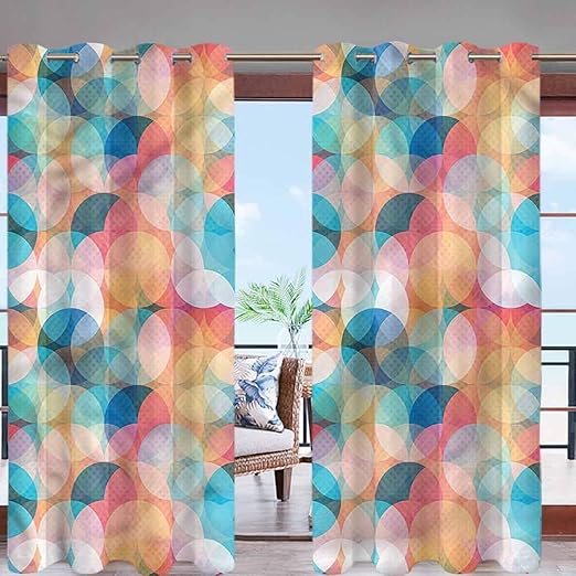 Hiiiman - Panel de cortina para evitar el viento con ojales en la parte