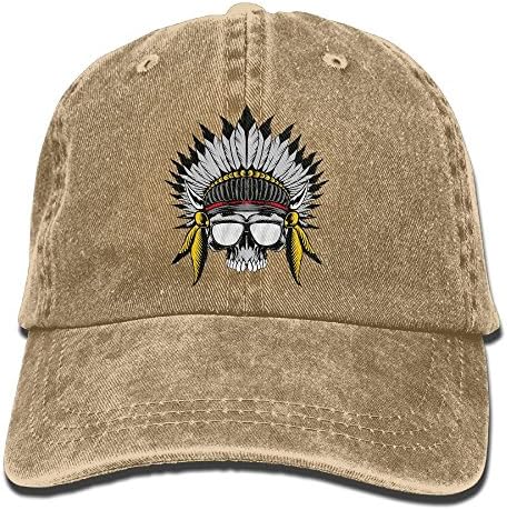 Pmaoutzl6468 Dead Ancient Native American Tribe Leader Feather Head Crown With Glasses Design Cowboy Hat Headgear Natural