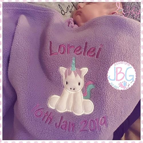 personalised fleece baby blanket