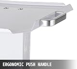 VEVOR 3-Layer Medical Lab Cart White Rolling Trolley Utility Cart with Wheels view 5
