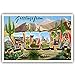 GREETINGS FROM 50 American states vintage reprints postcard set (ca. 1930-1940's). Large letter name postcards of each U.S. state. Post card variety pack. Made in USA.