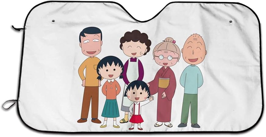 Amazon サザエさん 1 車用サンシェード 簡単収納 折り畳み カーサンシェード カーフロントガラスカバー 紫外線カット 普通車 軽自動車 Suv に適用 日よけ 車用品 サンシェード 車 バイク