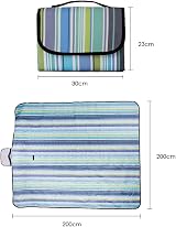 LIVEHITOP 200x200cm Waterproof Picnic Blanket | Extra Large Foldable Mat view 4
