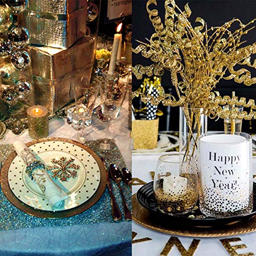 3PCS New Year Table Cover Party Supplies Decorations, Holiday/Xmas/Christmas/2020 Happy New Year Eve Plastic Tablecloth Party Decorations - Thumbnail 5