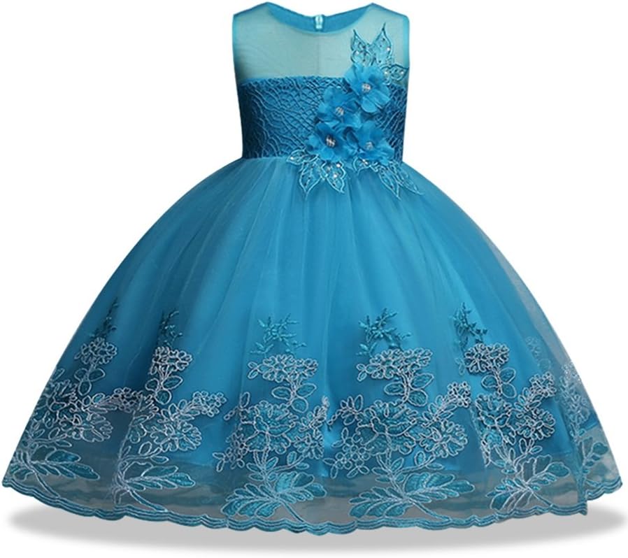 Girls Wedding Party Lace Dress Bridesmaid Pageant Princess Flower Dresses