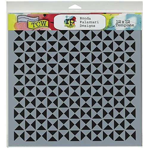 CRAFTERS WORKSHOP Template, 12 by 12-Inch, Hourglass