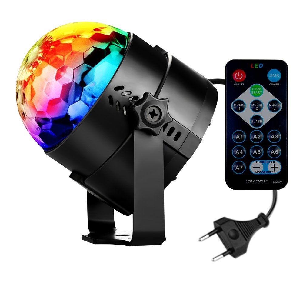 LUXJET LED Luces De Etapa Mini Bola Mágica Lámpara Etapa DJ Luces