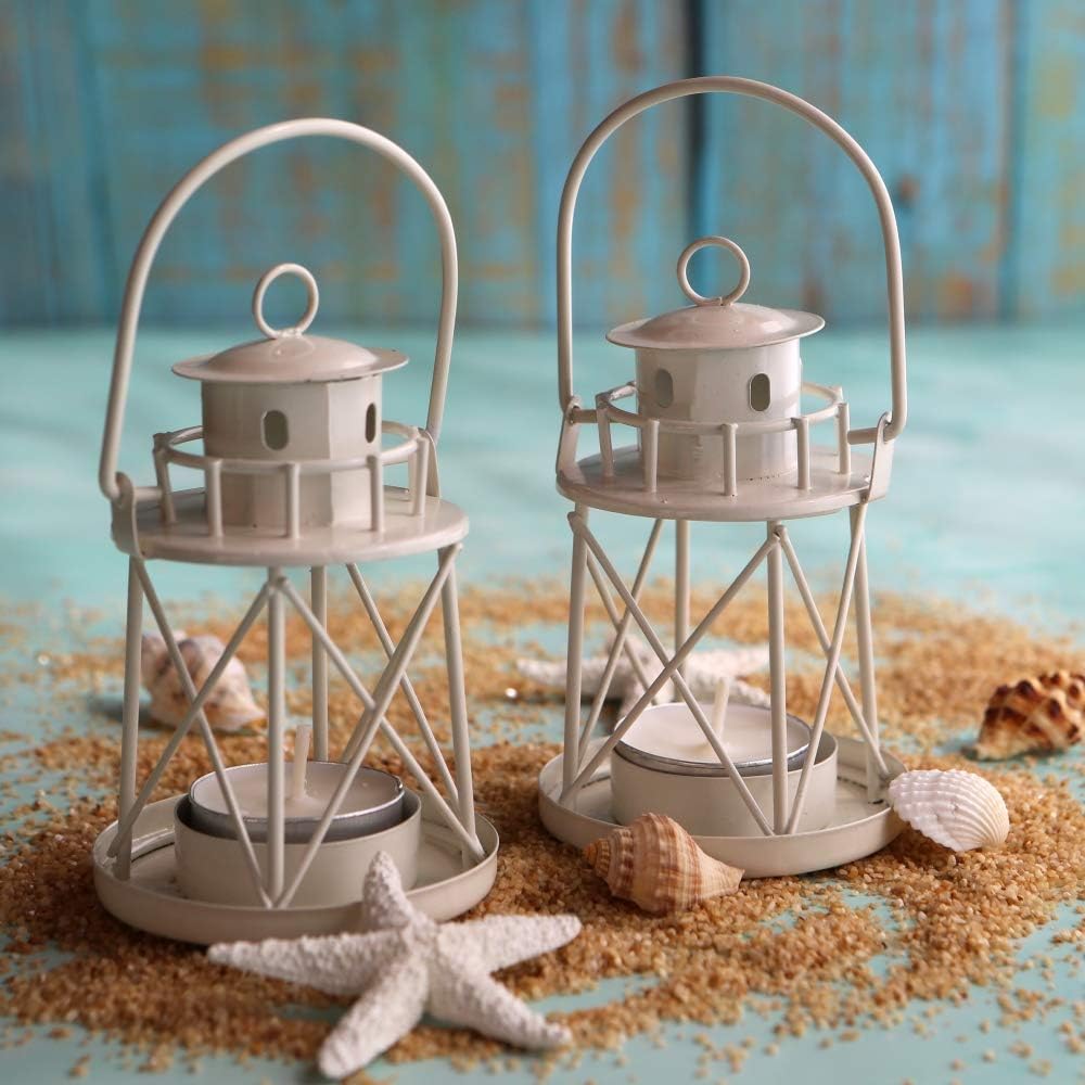 By the Sea Lighthouse Tea Light Holder: Home & Kitchen