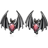 Bat Earrings 925 Sterling Silver Gothic Bat Stud Earrings Gothic Jewelry Gifts for Women