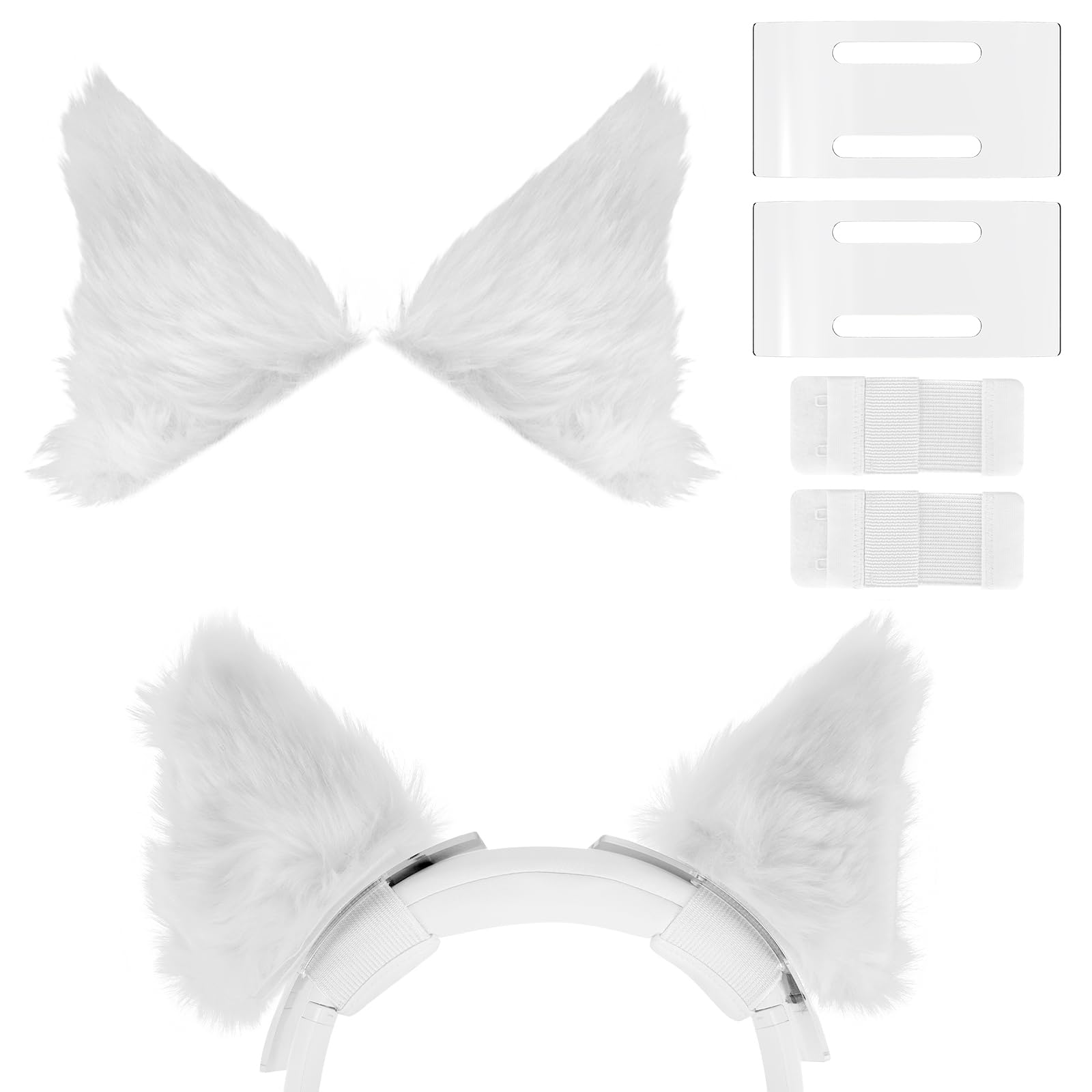 Geekria NOVA Headphone Headband Pads Replacement Headband Cushion Compatible with DIY Headphones, Easy Installation, Comfortable & Stylish (White)