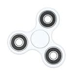 Tri Fidget Hand Spinner - fidget work Ultra Fast Bearings - Finger Toy, Great Gift(White)