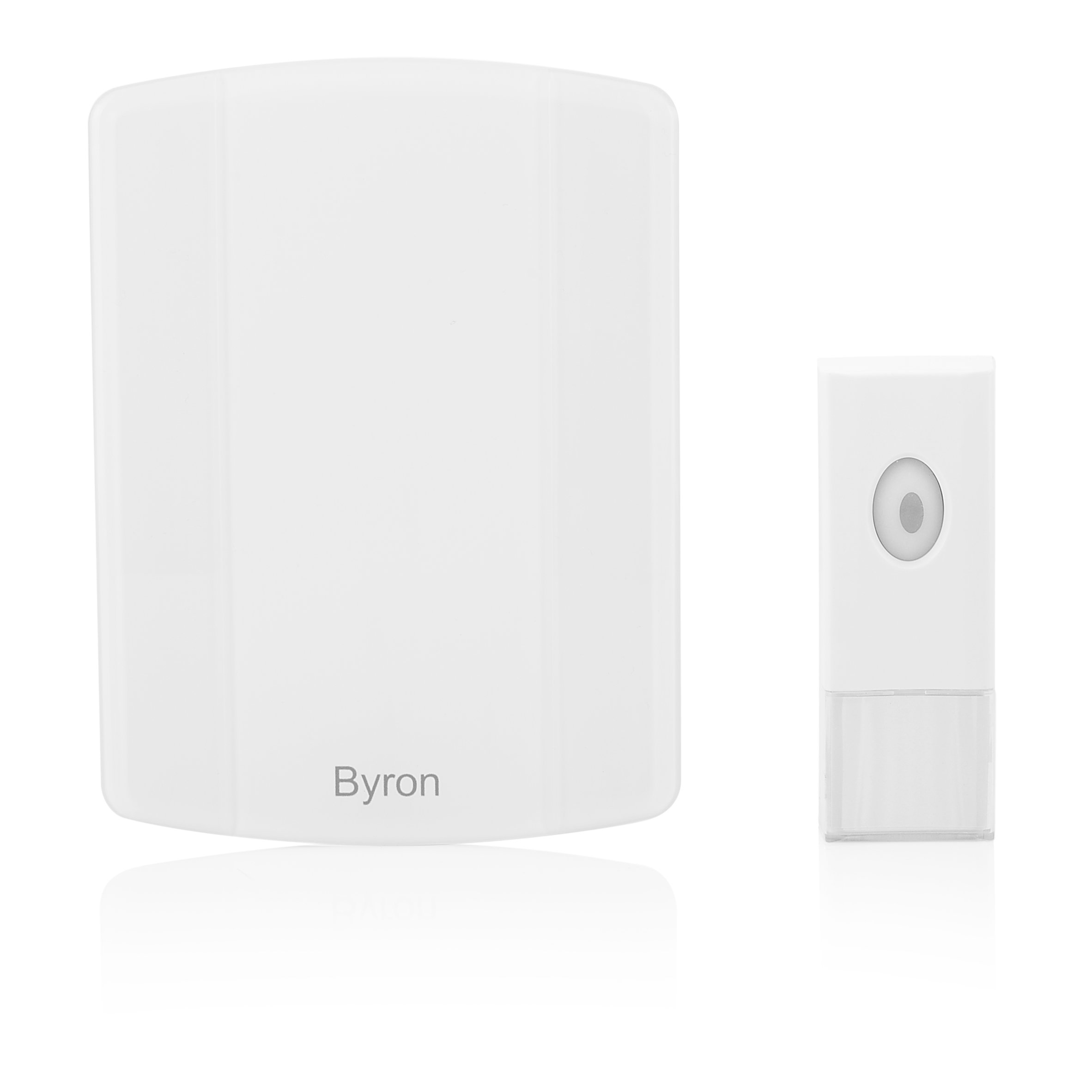 Byron B002 Wireless MP3 doorbell kit – 100 m range – MP3 melody function, 10.019.40