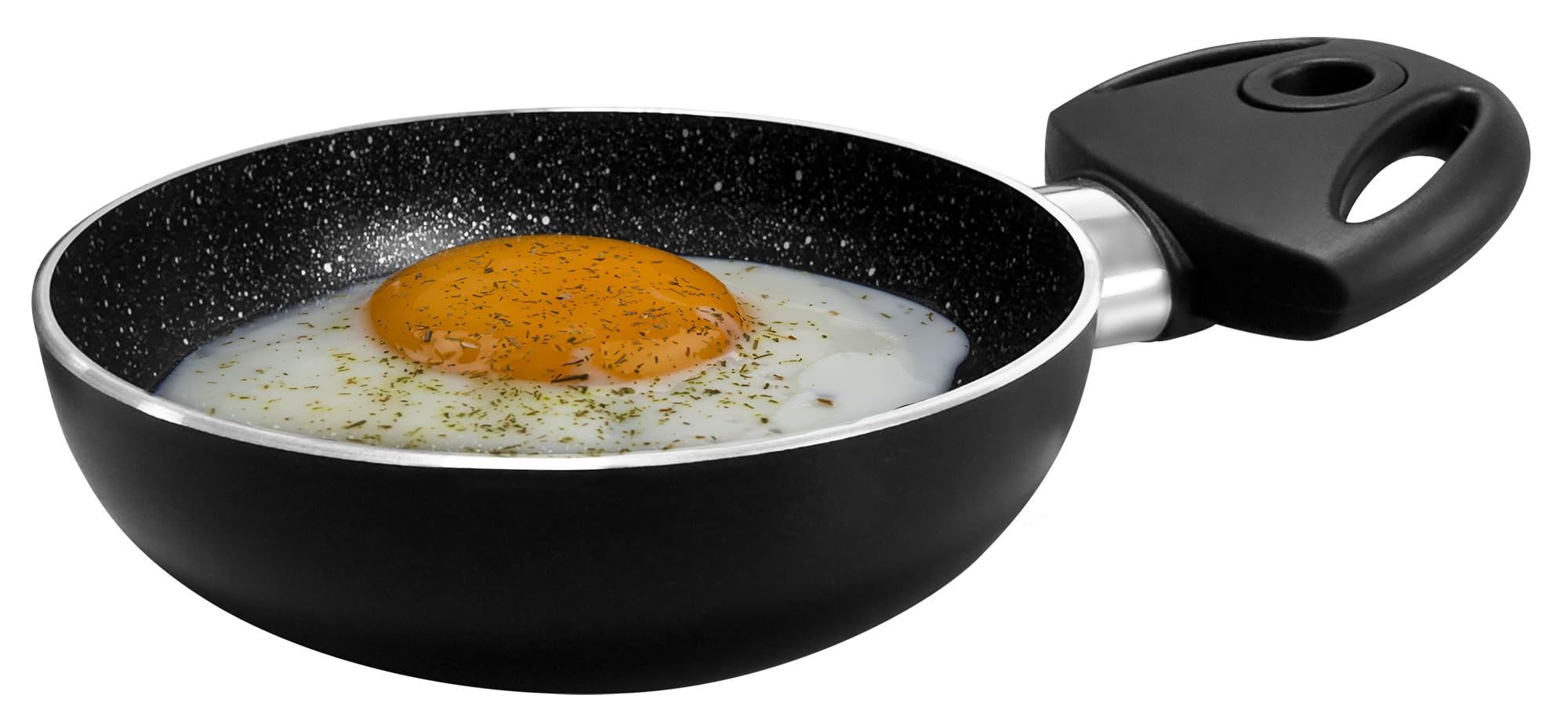 Pensofal Pen 8501-B Biostone Eggpan 1 Side Handle-Diameter 14 Cm, Black