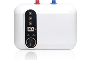 Goyappin 2.6 Gallon Hot Water Heater Electric LED Display Under Sink Water Heater Plug in 120V Tank on Demand,1500W Under Cou