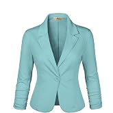 Hybrid &amp; Company Women's Ponte Cardigan Blazer | Lightweight stretch ponte fabric, open cardigan style, polished fit, suitable for office, work, and business casual