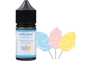Hobbyland Candy Flavors (Cotton Candy Flavoring, 1 Fl Oz) Use as an ingredient in the preparation of food and beverage.