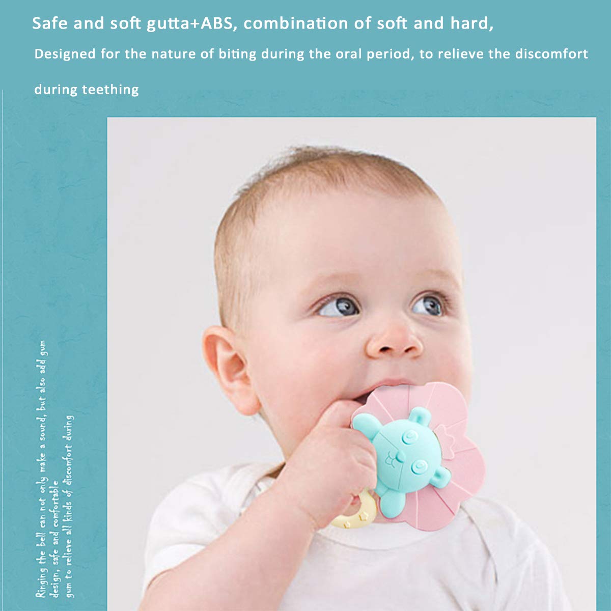 Teethers,Baby Teeth Chewing Toys, Baby Teething Supplies, Baby Toys 6-12 Months, (12pcs)