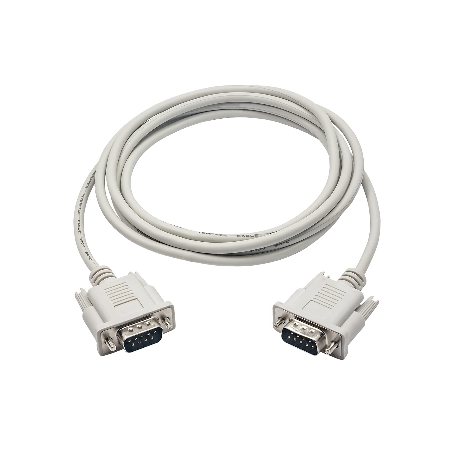 KALEA-INFORMATIQUE Serial COM RS232 male cable with DB9 plugs, length 1.5M