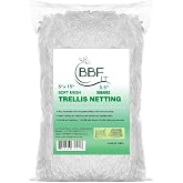 BBF IT Plant Trellis Netting 5 * 15FT 3.5 Mesh Heavy-Duty Polyester Grow Net, Garden Trellis Netting with Square Mesh for Climbing Plants, Vegetables, Fruits and Flowers