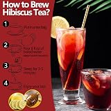 ULTHMOK Premium Hibiscus Tea Bags 100 Bags 7.06 oz Caffeine Free 100% Hibiscus view 5