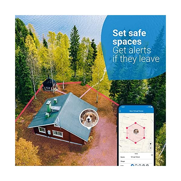 Tractive-GPS-Dog-Tracker-2021-for-Dog-Collar-Always-Know-where-your-Dog-is-247-Location-and-Activity-Monitoring Tractive GPS Dog Tracker. Live Location With Unlimited Range. Escape Alerts & 100% Waterproof (White)