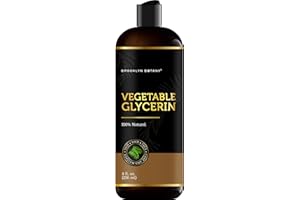 Brooklyn Botany Vegetable Glycerin - 8 fl oz, Pure Vegetable Glycerin Body Oil, Hair Oil, Skin Moisturizer, Carrier Oil for Essential Oils, Homemade Blends and Massage Oil