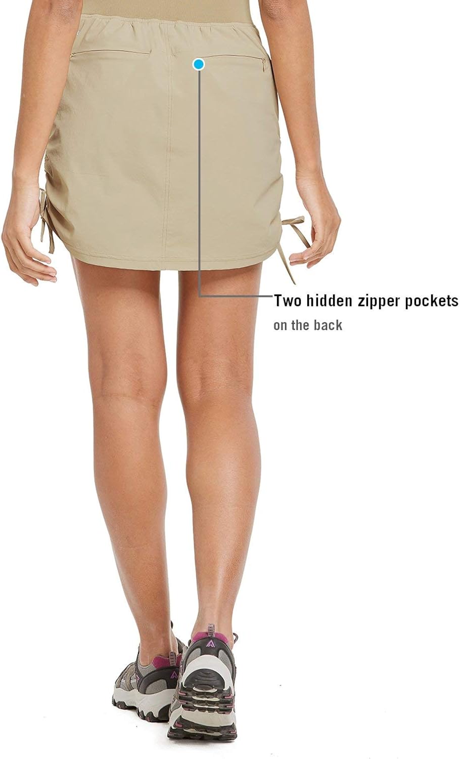BALEAF Women's Golf Pockets Skort Casual Skirts UPF 50 Hiking Skort High Waisted Active, Outdoor: Clothing