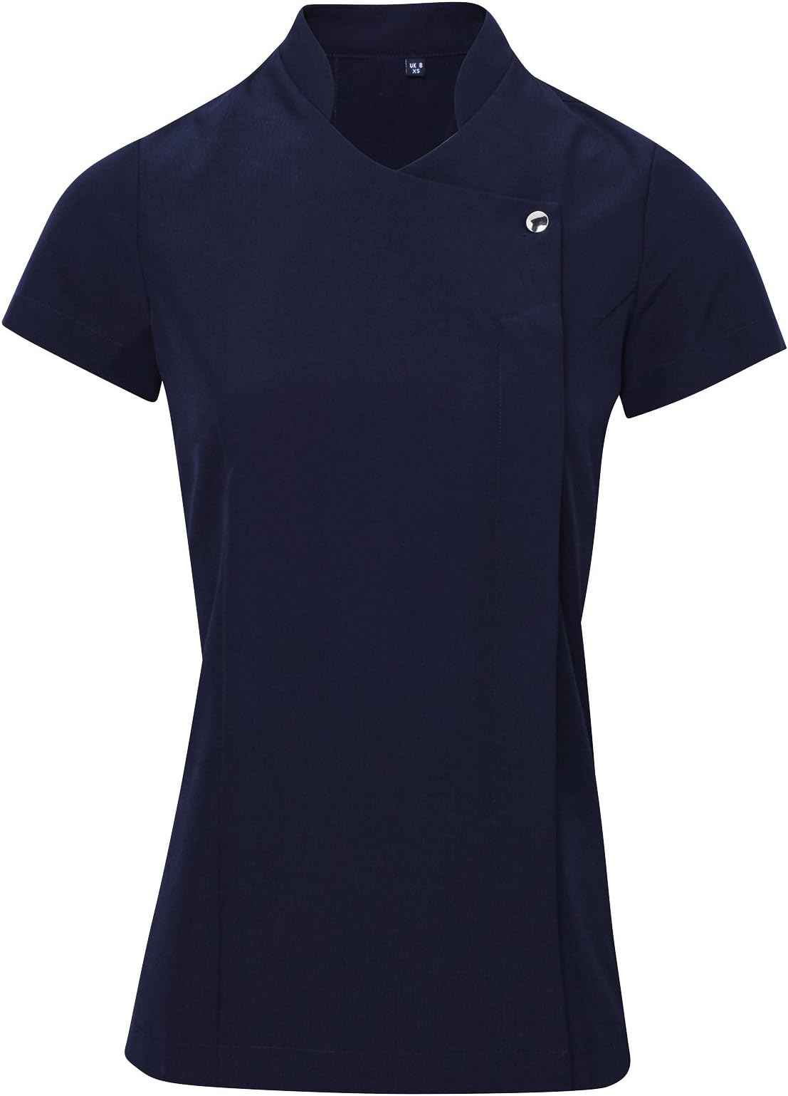 Workwear World WW194 Cross Over Style Beauty Therapist Nail Salon Spa Tunic - Navy