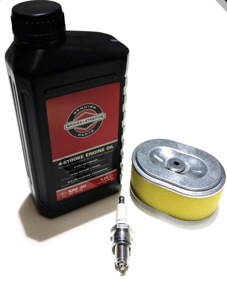 Small Engine Service Kit Compatible With Honda GX110 and GX120 Includes Oil, Air Filter and Spark Plug