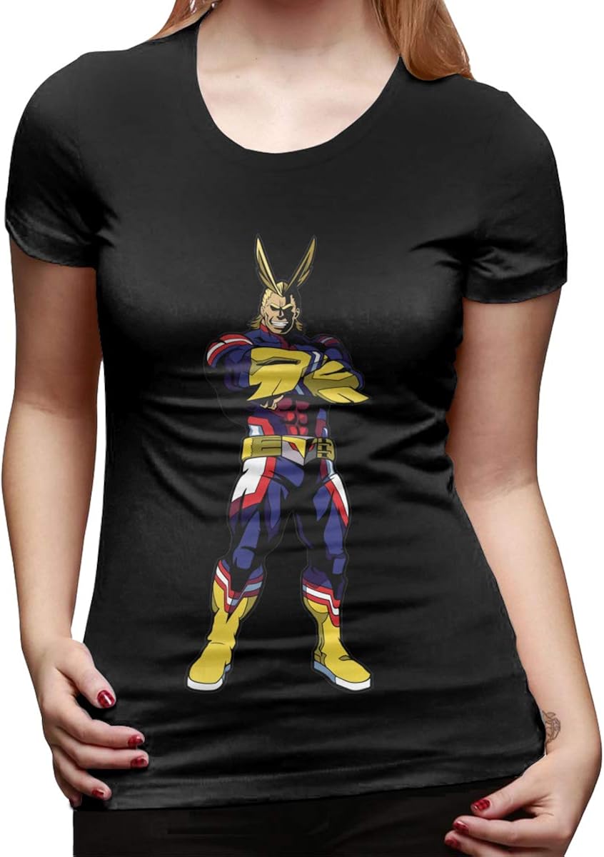 Womens My Hero Academia All Might Shirt Casual Fashion Tee