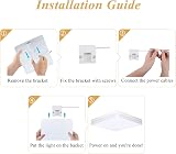 SUNZOS LED Ceiling Light 36W 6500K 3240LM Flush Mount Bedroom Kitchen Hallway view 6