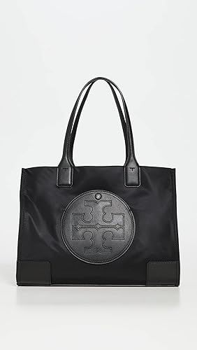 Tory Burch Women's Small Ella Tote, Black, One Size in Kenya