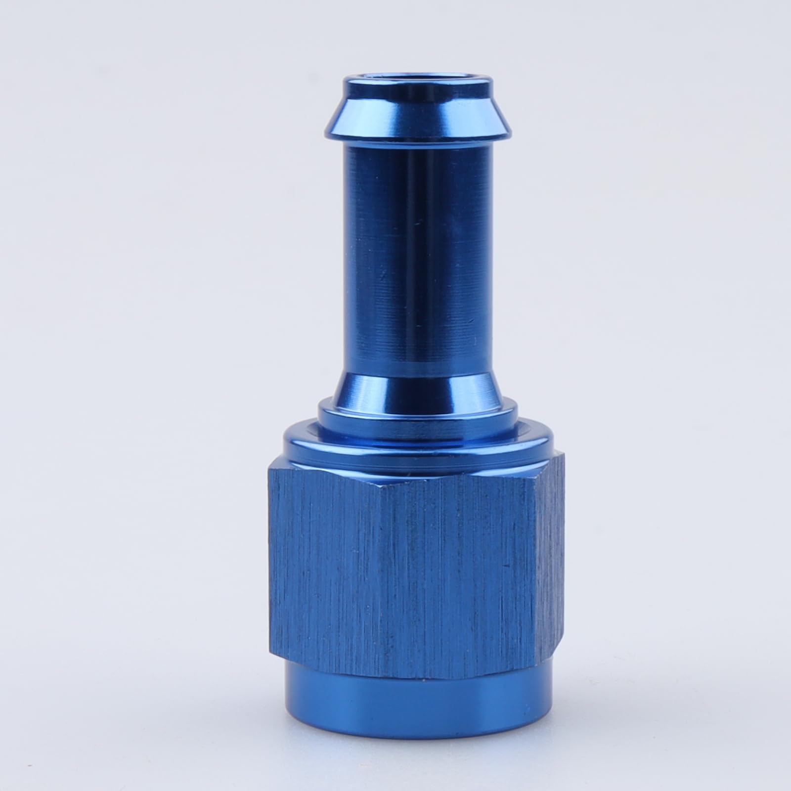 AC PERFORMANCE Blue Aluminum Straight Female AN6 to 3/8" Swivel Hose Barb Fitting, 6AN to 3/8 inch Barb