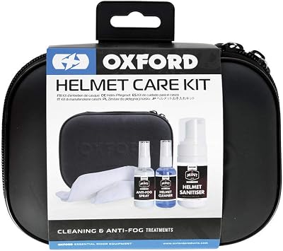 Oxford OX6384 Motorcycle Helmet Care Kit Anti Fog Visor Cleaner Set