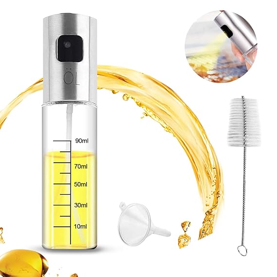 Ölsprüher Öl Sprühflasche - YeeStone Oil Sprayer Öl Zerstäuber Öl Sprüher Flasche Essig Spender Flasche Essigsprüher mit Bürs